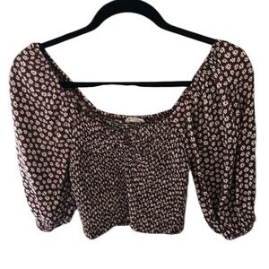 Audrey 3+1 Women’s Long Sleeve Crop Top